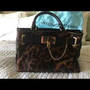 Antonio Melani calf hair purse